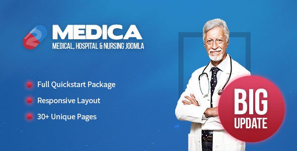 Free Download Medica – Clean, Responsive, Medical Joomla Theme Nulled